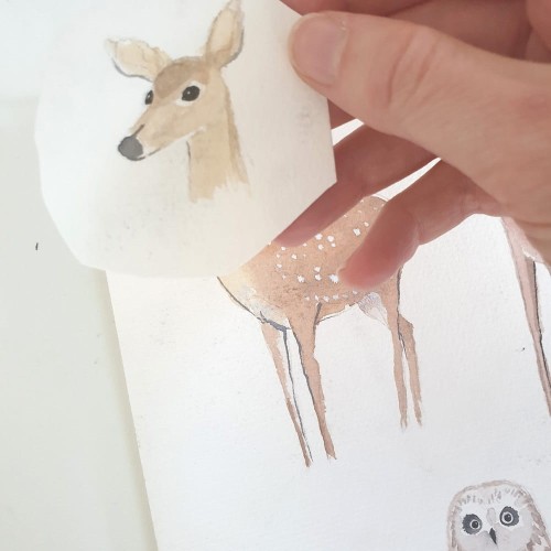 Kosmetyczka wodoodporna / saszetka na akcesoria dziecięce – Woodland