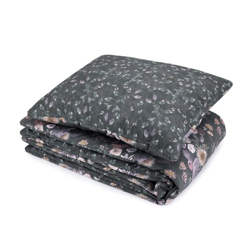 Bawełniana pościel dziecięca z wypełnieniem 120x170 cm – Mystery of Flowers