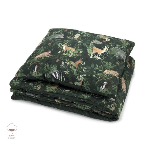 Bawełniana pościel dziecięca z wypełnieniem 120x170 cm– Woodland