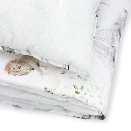 Bawełniana pościel dziecięca z wypełnieniem 120x170 cm – Sawanna