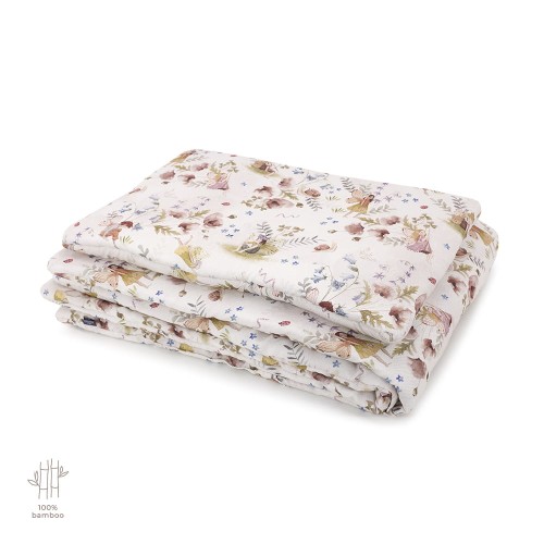 Bambusowa pościel dziecięca z wypełnieniem dla przedszkolaka 120x170 cm – Fairies