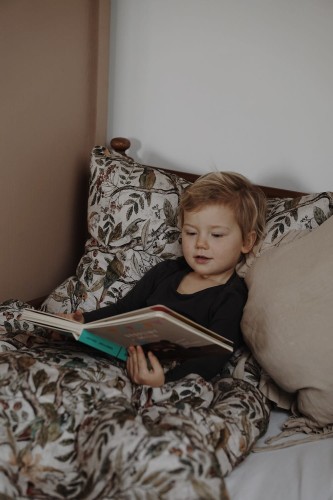 Bambusowa pościel dziecięca z wypełnieniem dla przedszkolaka 120x170 cm – Ornithology