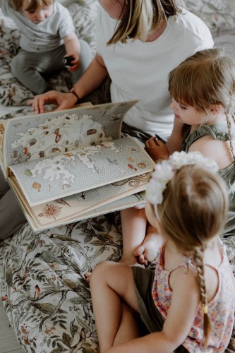 Bawełniana pościel dziecięca / młodzieżowa z wypełnieniem 150x200 – Ornithology