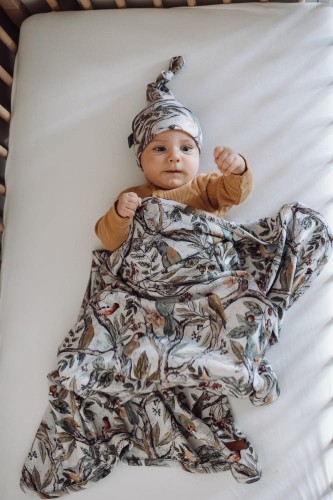 Bawełniany kocyk dziecięcy 70x90 cm – Berry Mousse