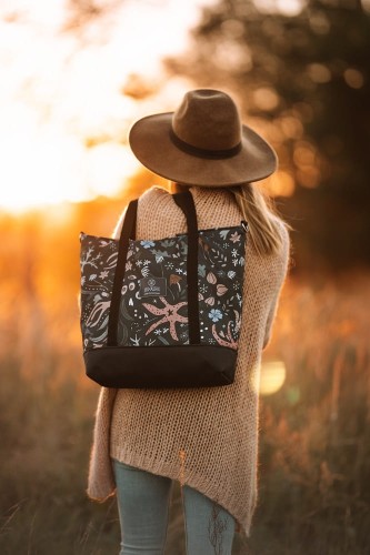 Torba do wózka i na ramię Shopperka 2w1 – Mystery of Flowers