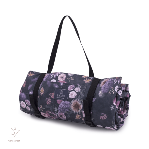 Koc piknikowy / duża mata do zabawy 150x200 cm – Mystery of Flowers