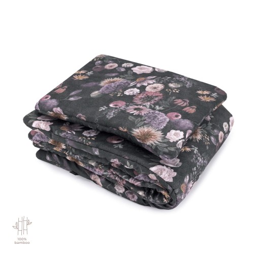 Pościel niemowlęca z wypełnieniem 75x90, 100% Bambus – Mystery of Flowers