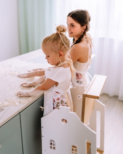 Kitchen helper – pomocnik kuchenny dla dzieci – biały