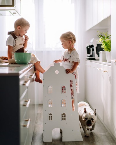 Kitchen helper – pomocnik kuchenny dla dzieci – biały