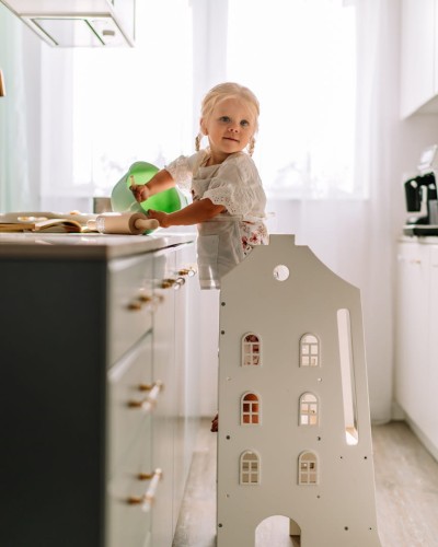 Kitchen helper – pomocnik kuchenny dla dzieci – biały