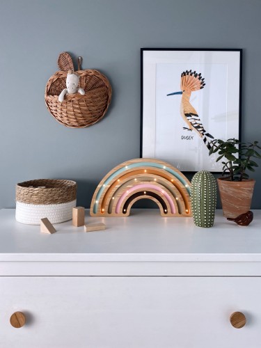 Lampka nocna do dziecięcego pokoju Tęcza - drewno