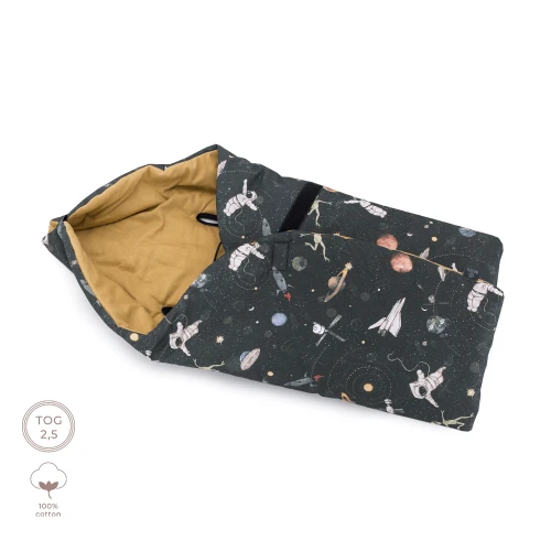 Kocyk do fotelika 100% bawełna z ciepłym wypełnieniem – Stardust