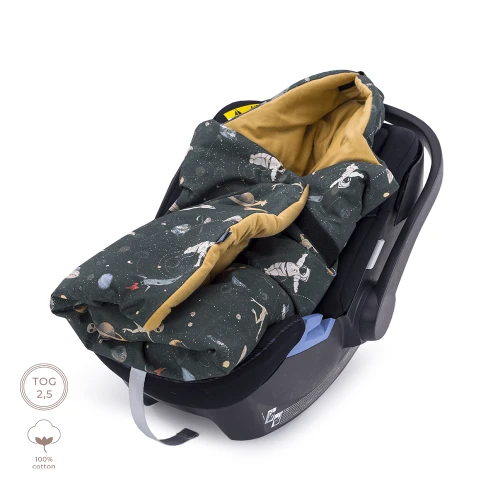 Kocyk do fotelika 100% bawełna z ciepłym wypełnieniem – Stardust
