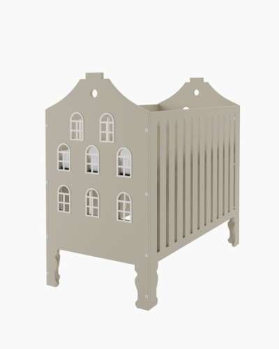 Łóżeczko Niemowlęce Kamieniczka 120 x 60 cm - beżowe