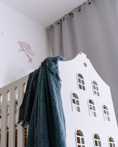 Łóżeczko Niemowlęce Kamieniczka 120 x 60 cm - pastelowe kolory, designerskie