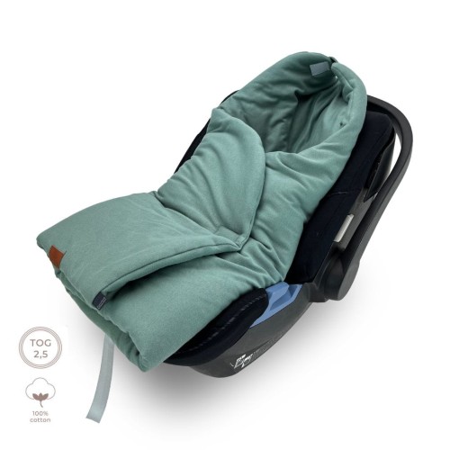 Kocyk do fotelika 100% bawełna z ciepłym wypełnieniem –Sage