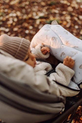 Zimowy śpiworek do wózka / spacerówki z wodoodpornej tkaniny Everest – Honey Bunny