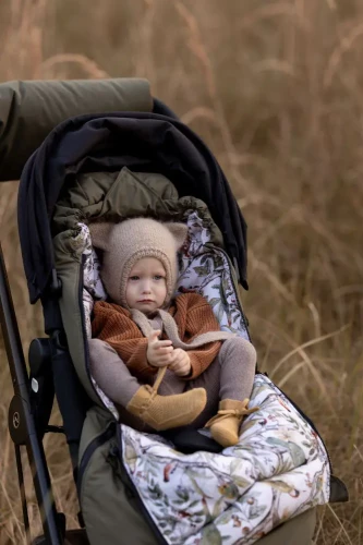 Zimowy śpiworek do wózka / spacerówki z wodoodpornej tkaniny Everest – Ornithology