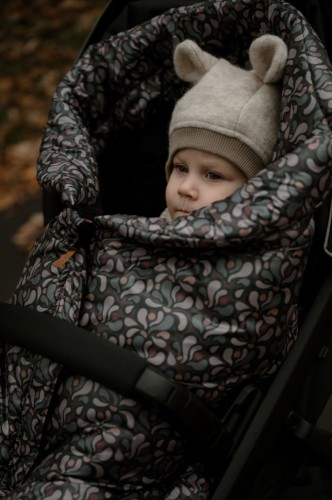 Zimowy śpiworek do wózka / spacerówki z wodoodpornej tkaniny Mont Blanc – Habanera