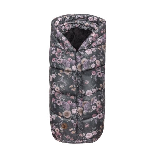 Zimowy śpiworek do wózka / spacerówki z wodoodpornej tkaniny Mont Blanc – Mystery of Flowers