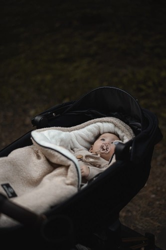 Zimowy śpiworek niemowlęcy do wózka Alpaka dla dzieci od 0 do 12 miesięcy – Ivory