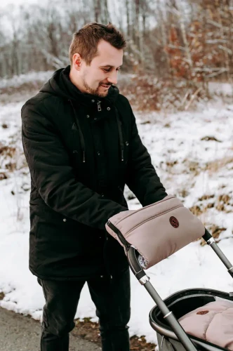 Zimowa mufka do wózka / ocieplacz na dłonie Everest – Honey Bunny