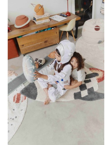 Bawełniany dywan dziecięcy do prania w pralce Rakieta - 85x135cm