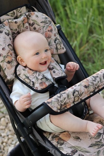 Bambusowa wkładka do wózka / spacerówki z oddychającą siatką – Taste of Summer