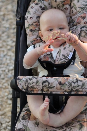 Bambusowa wkładka do wózka / spacerówki z oddychającą siatką – Taste of Summer