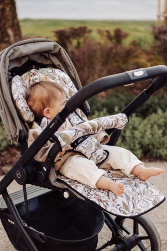 Bambusowa wkładka do wózka / spacerówki z oddychającą siatką – Ornithology