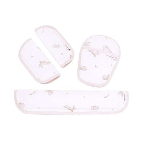 Zestaw osłonek na pasy i pałąk do wózka – Honey Bunny