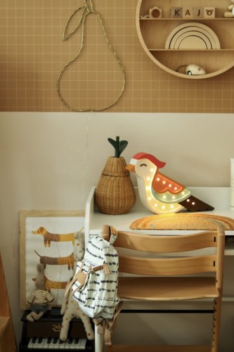 Lampka nocna do dziecięcego pokoiku Błękitna Jemiołuszka