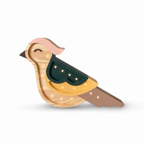 Lampka nocna dla dzieci Drewniana Jemiołuszka