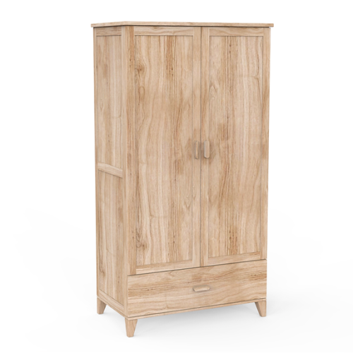 Zestaw drewnianych mebli do pokoju dziecięcego Naia Bois Naturele - łóżeczko 60x120cm