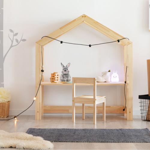Biurko Domek Montessori drewniane