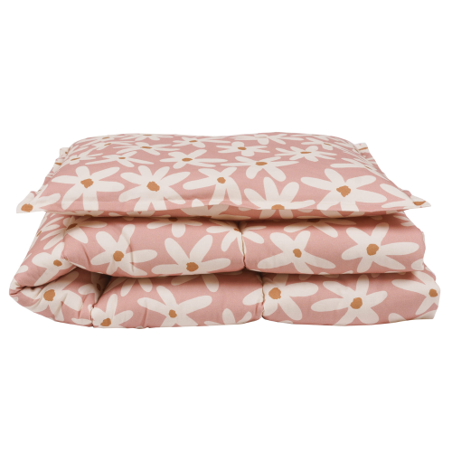 Dziecięca pościel z wypełnieniem w stokrotki - 80x100cm