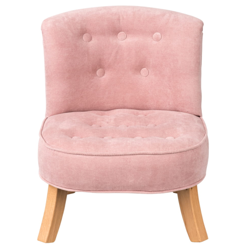 Fotelik dla dziecka Welurowy Brudny Róż