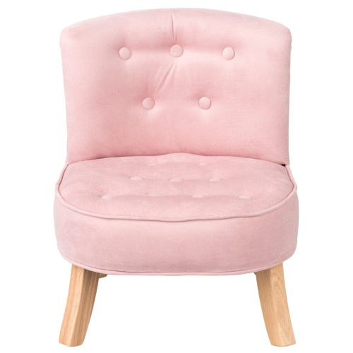 Fotelik dla dziecka Welurowy Cukierkowy Róż