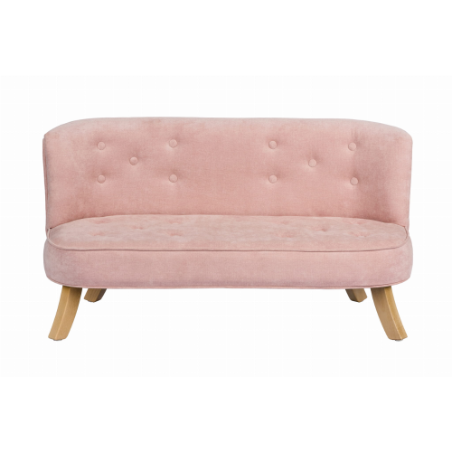 Sofa Welurowa dla dziecka Brudny Róż