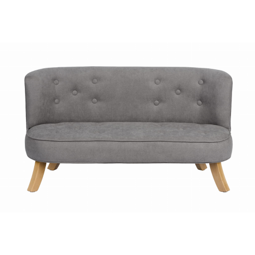 Sofa Welurowa dla dziecka Dymna Szarość