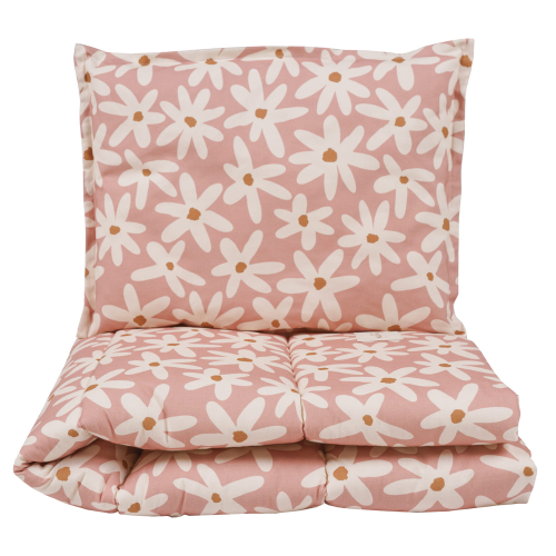 Dziecięca pościel z wypełnieniem w stokrotki - 140x200cm