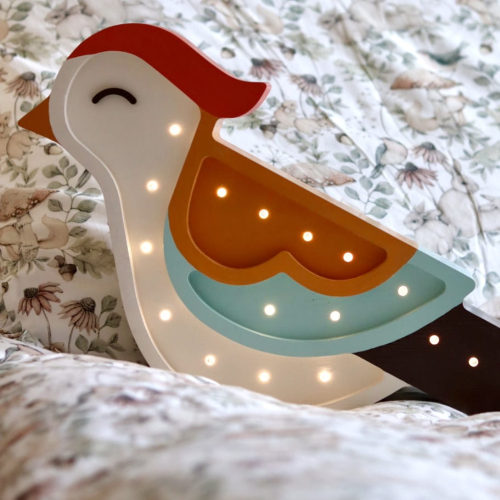 Lampka nocna do dziecięcego pokoiku Błękitna Jemiołuszka