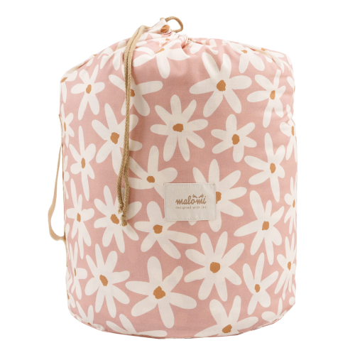 Śpiwór dziecięcy z poduszką w stokrotki – bawełna i antyalergiczne wypełnienie