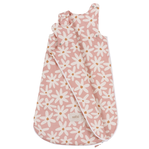 Śpiworek do spania dla niemowląt w stokrotki - dla dzieci 0-12 miesięcy