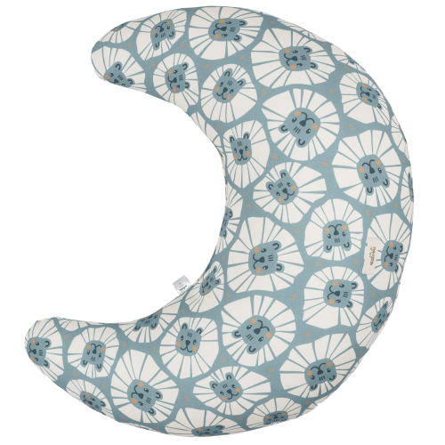 Poduszka do karmienia w niebieskie lwy