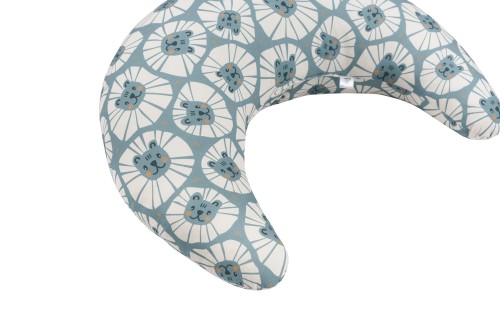 Poduszka do karmienia w niebieskie lwy