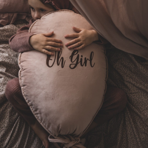 Dekoracyjny balon z miękkiego velvetu - 40 x 50 cm - pudrowy róż