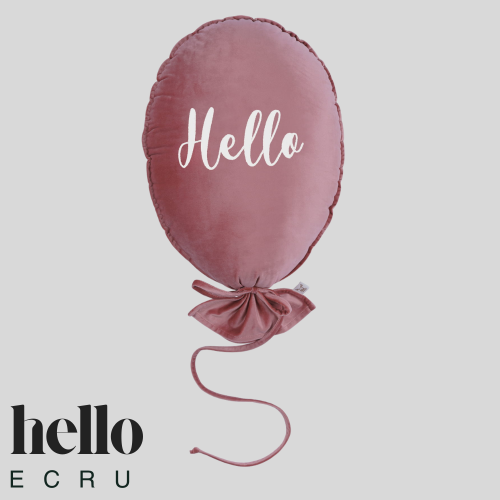 Dekoracyjny balon z miękkiego velvetu - 40 x 50 cm - ciemny róż