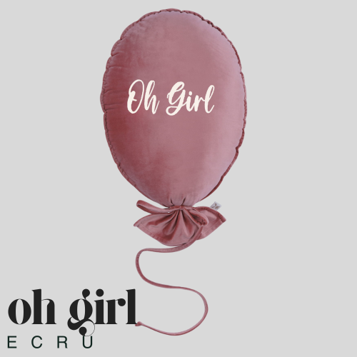 Dekoracyjny balon z miękkiego velvetu - 40 x 50 cm - ciemny róż