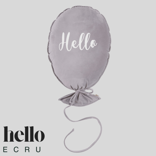 Dekoracyjny duży balon dla dziecka - 40 x 50 cm - szary